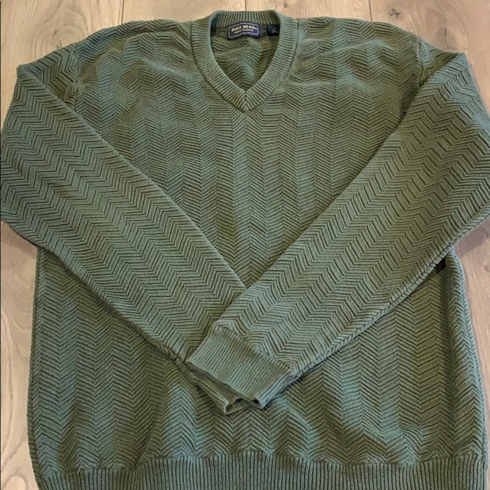 Vintage Duck Head V-neck Sweater